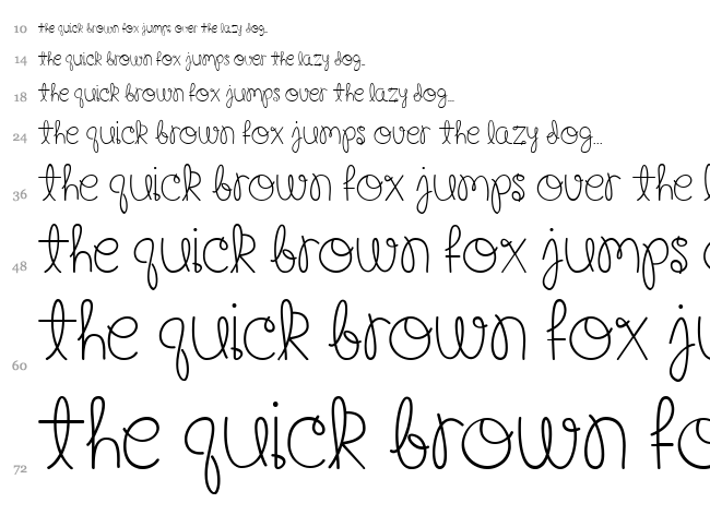 Happy Birthday, Baby font waterfall
